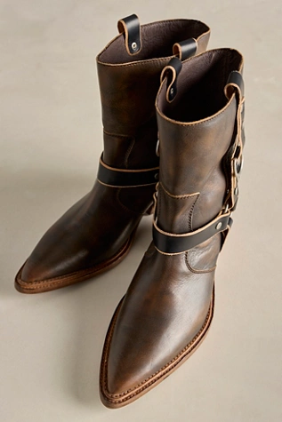 Free People We The Free Abroad Harness Boots Espresso