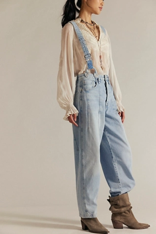 Free People We The Free Berkley Suspender Jeans Homecoming