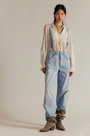 free people We The Free Berkley Suspender Jeans Homecoming