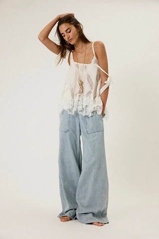 free people We The Free Breezy Denim Pull-On Jeans Dusk