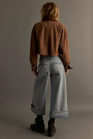 Free People We The Free Brette Cropped Wide-Leg Jeans Love Affair