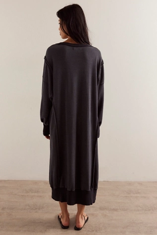 Free People We The Free Camden Maxi Sweatshirt Black