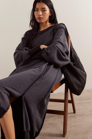 Free People We The Free Camden Maxi Sweatshirt Black