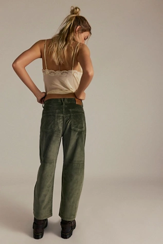 Free People We The Free Deep Trance Dropped Corduroy Jeans Keepsake Clover
