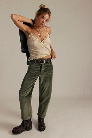 free people We The Free Deep Trance Dropped Corduroy Jeans Keepsake Clover