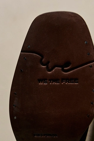 Free People We The Free Denver Double Buckle Boots Washed Black