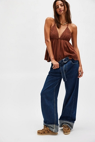 Free People We The Free East Bay Cuffed Jeans Concord