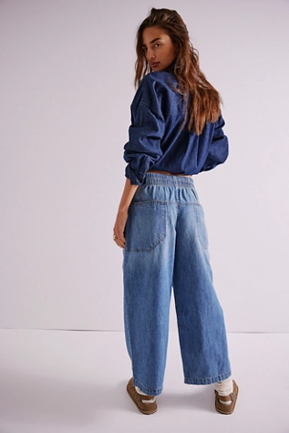 Free People We The Free Easy Peasy Pull-On Jeans No Problem