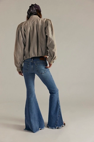 Free People We The Free Emre Flare Jeans Poppy Blue