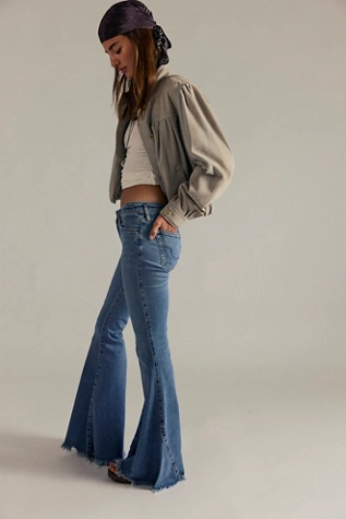 free people We The Free Emre Flare Jeans Poppy Blue