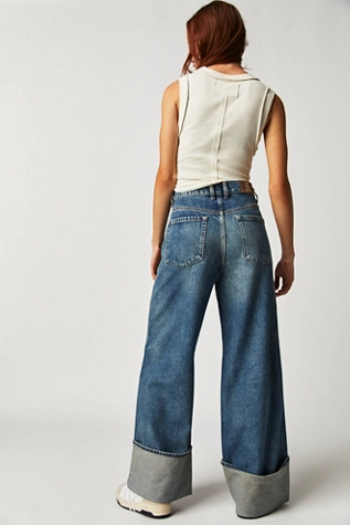 Free People We The Free Final Countdown Cuffed Low-Rise Jeans Zero
