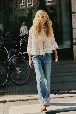 Free People We The Free Final Countdown Cuffed Low-Rise Jeans Zero