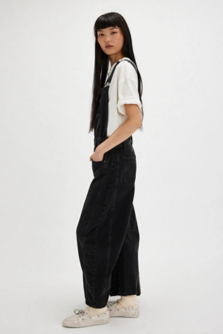 Free People We The Free Good Luck Barrel Overalls Soundwave