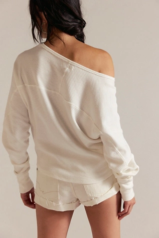 Free People We The Free Jess Long Sleeve Clean Ivory