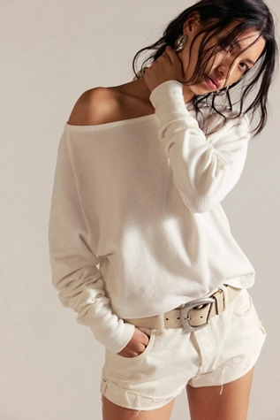 free people We The Free Jess Long Sleeve Clean Ivory