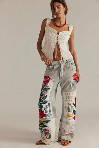 free people We The Free Lost And Found Boyfriend Jeans Secret Getaway