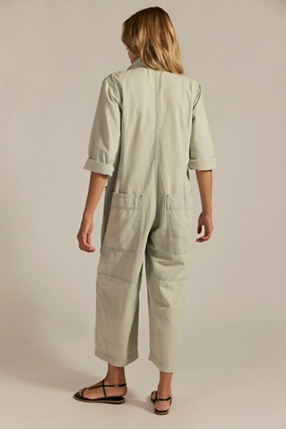 Free People We The Free Margarita Jumpsuit Light Blue Beam