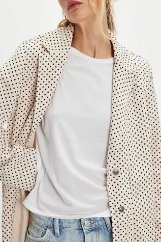 free people We The Free Monique Denim Duster Tiny Dot