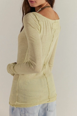 Free People We The Free Most Loved Long Sleeve Frozen Dew