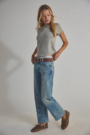 Free People We The Free Risk Taker Mid-Rise Jeans Mantra