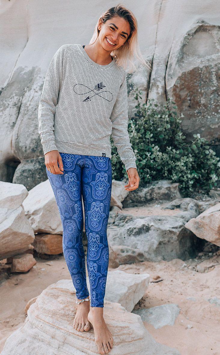 Free Spirit Eco Leggings Hamsa Print