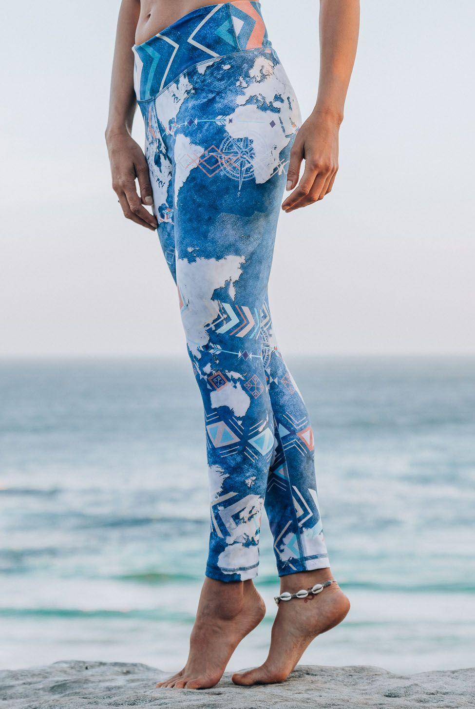 free spirit *NEW* Eco Leggings Wanderlust Print