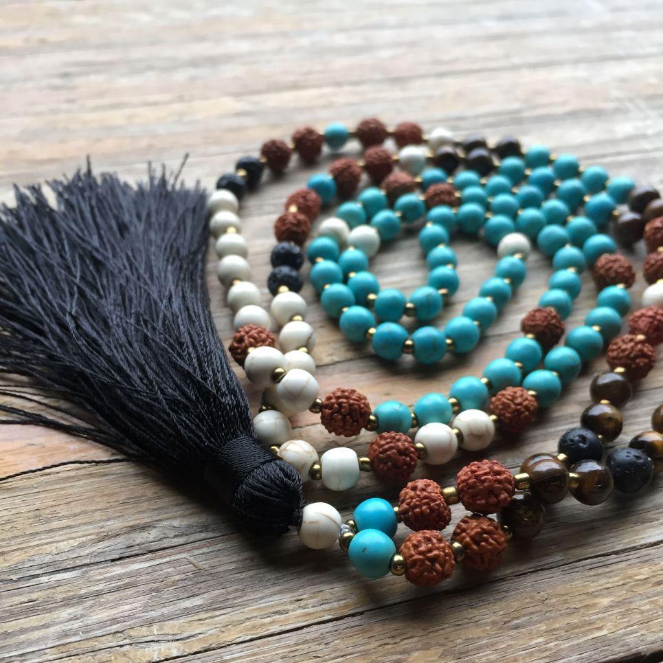 Free Spirit The FREE SPIRIT Mala With Black Tassle