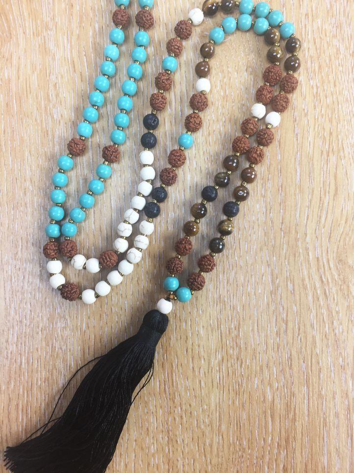Free Spirit The FREE SPIRIT Mala With Black Tassle