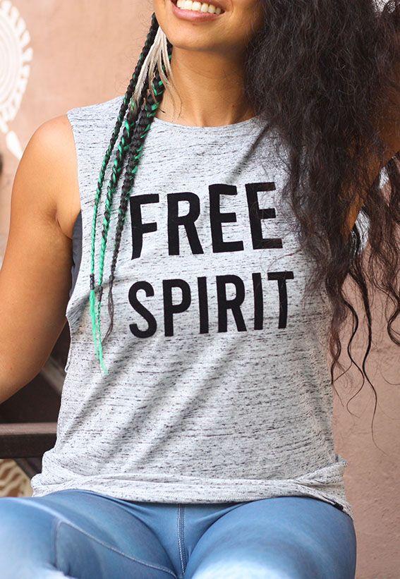 Free Spirit FREE SPIRIT Unisex Tank Organic Cotton Yoga Top