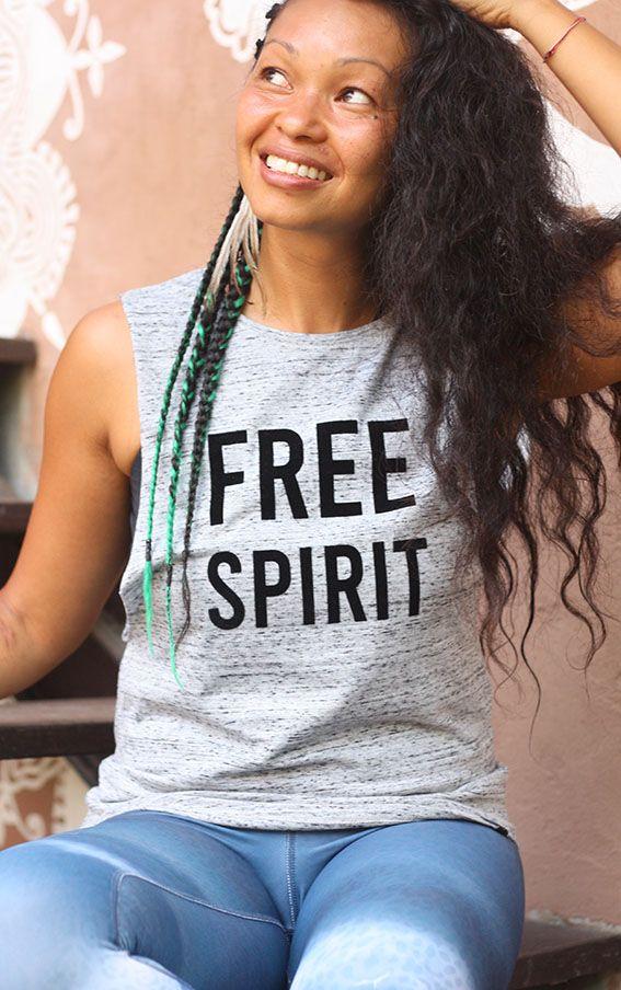 free spirit FREE SPIRIT Unisex Tank Organic Cotton Yoga Top
