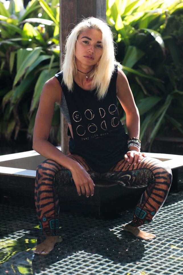 Free Spirit Moon Child Organic Cotton Bamboo Yoga Top