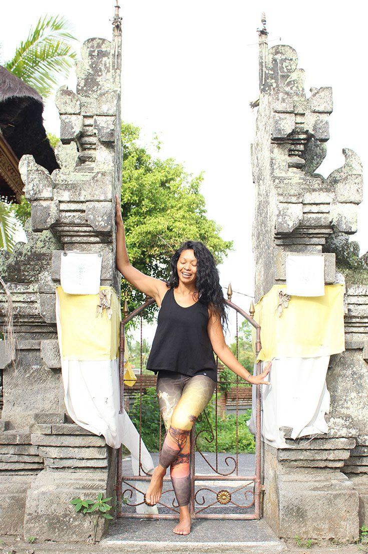 Free Spirit *NEW* Twist Back Top Organic Cotton & Bamboo Black