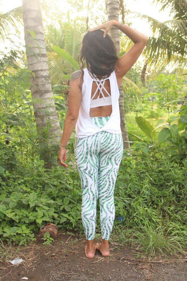 Free Spirit *NEW* Twist Back Top Organic Cotton & Bamboo White