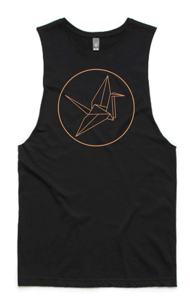 Free Spirit Paper Crane Organic Cotton Bamboo Unisex Tank