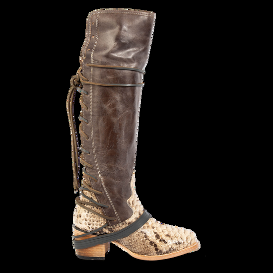 Freebird Coal - Black/Beige Python