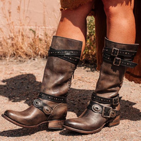 freebird Garrison - Black Distressed