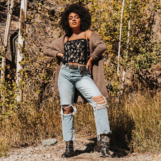 Freebird Grady - Black Distressed