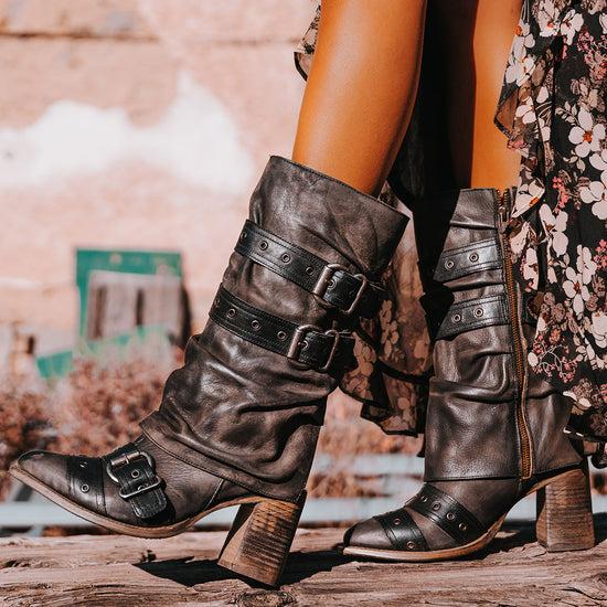 freebird Jermaine - Black Distressed