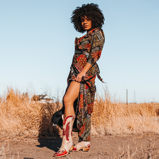 Freebird Willie - Beige/Red Multi