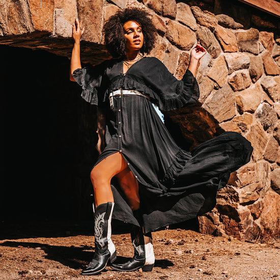 Freebird Woodland - Black/White Multi