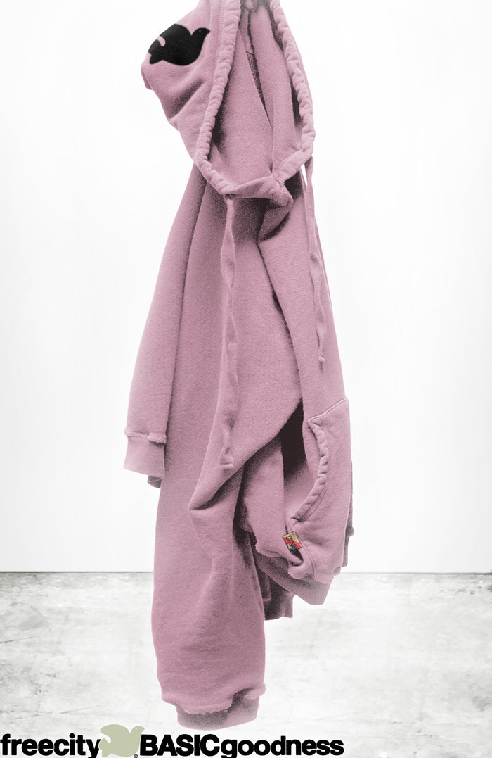 freecity BASICGOODNESS light-terry/fluff hoodie - ballerina