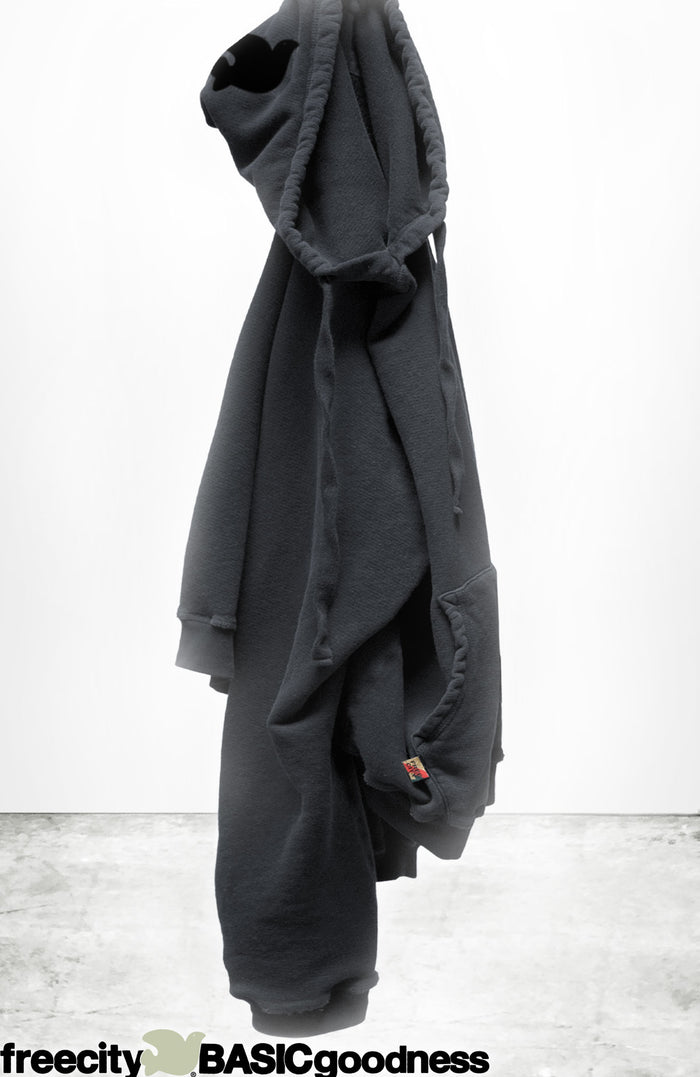 freecity BASICGOODNESS light-terry/fluff hoodie - volcano