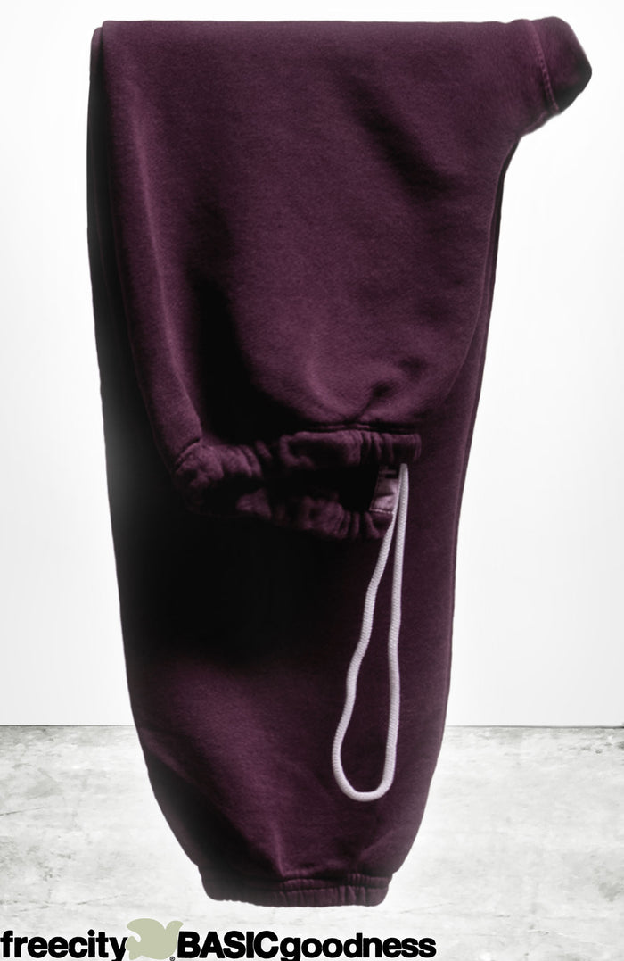 Freecity BASICGOODNESS Light-terry/fluff OG Sweatpant - Eggsplant