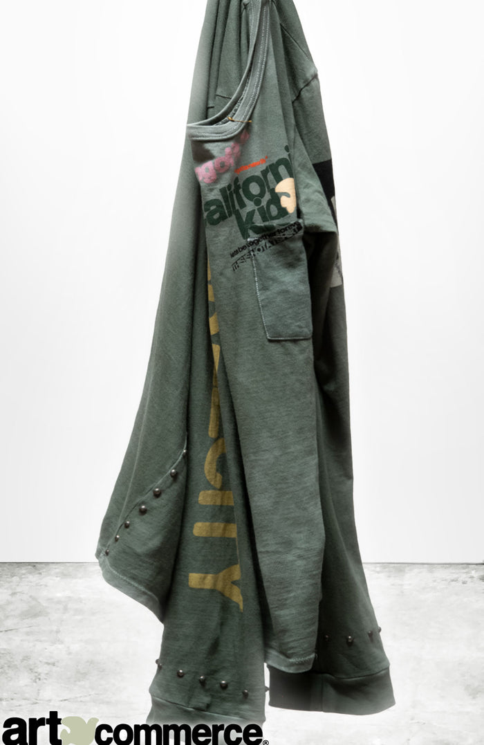 Freecity CALIFORNIA KID "i Gotta New Life" HOME/STUD SUPERVINTAGE POCKET T Longsleeve - Greendirt Powder