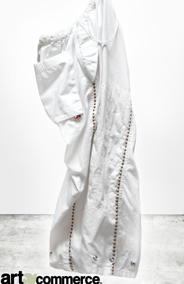 Freecity CANYONKID JAPANESE TWILL FLAP/SNAP SUPERVINTAGE HOME/STUD KARATE Pant - Supervintage White