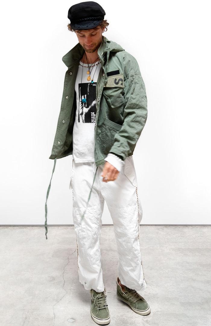 Freecity CANYONKID JAPANESE TWILL FLAP/SNAP SUPERVINTAGE HOME/STUD KARATE Pant - Supervintage White