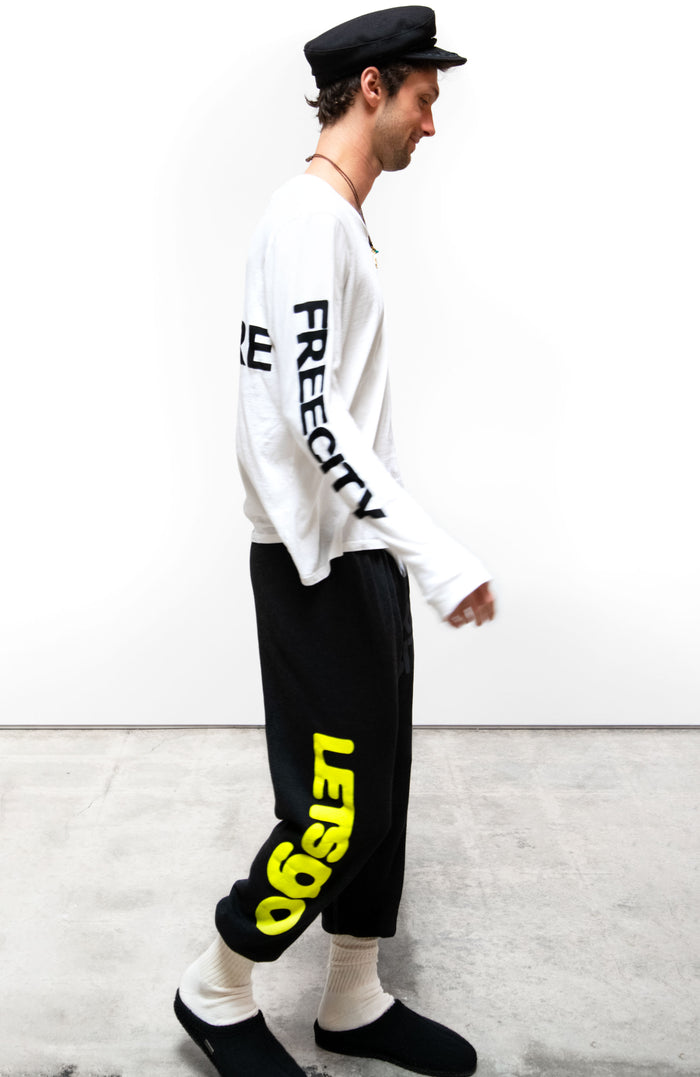 freecity CIRCA'99 OG LETSGO OLDSCHOOL POLYBLEND/FLUFF sweat - blackspace