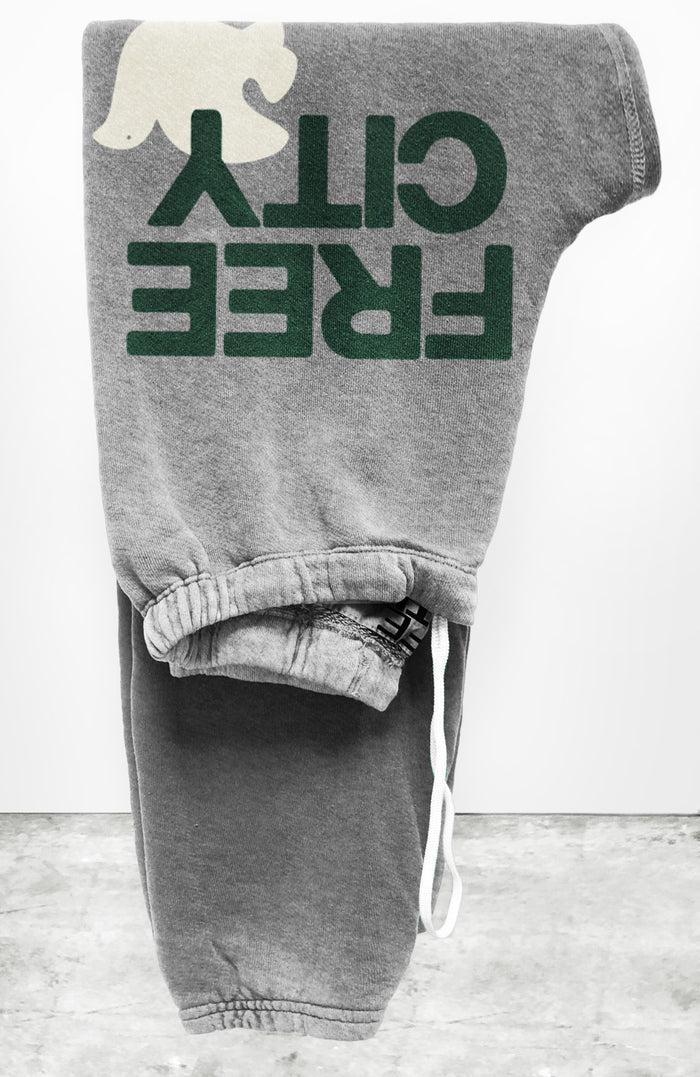 Freecity FREECITY HEATHER Sweatpant - Heather Army