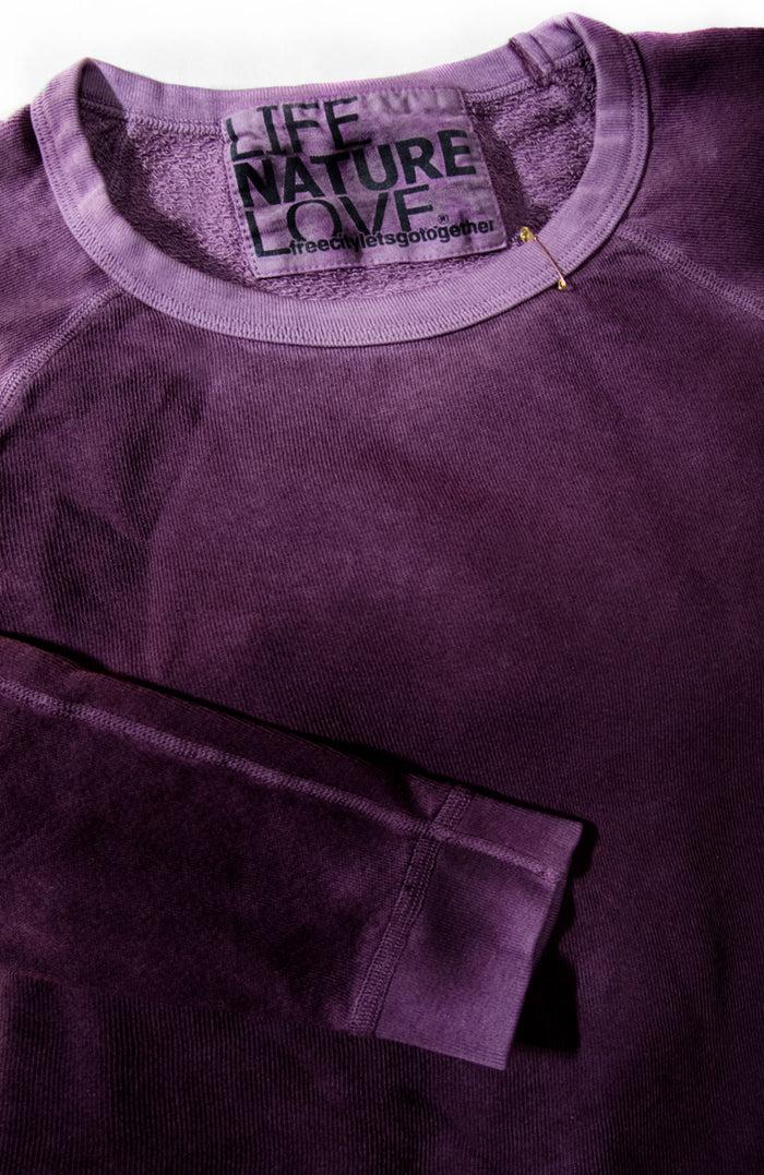 Freecity LUCKY RABBIT Sweatshirt - Eggsplant Rabbit