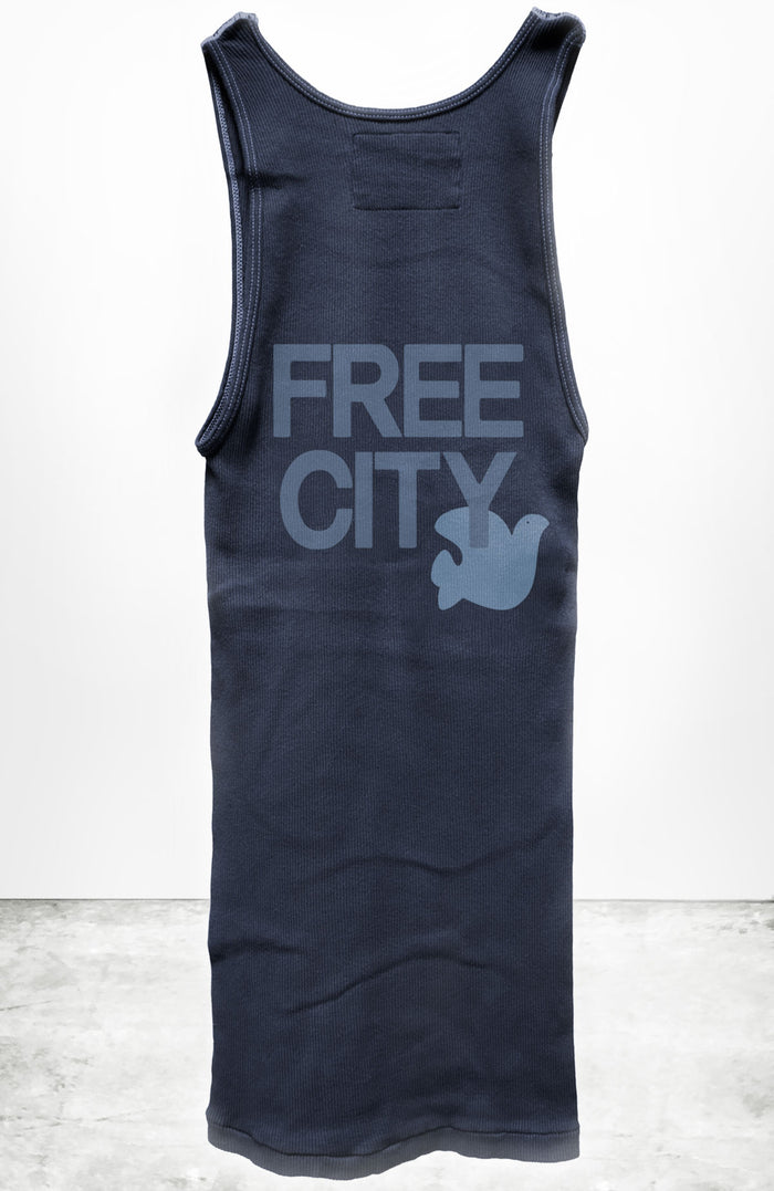 Freecity FREECITY RTU/1999 SUPERVINTAGE TANK - Moonshrooms/blues
